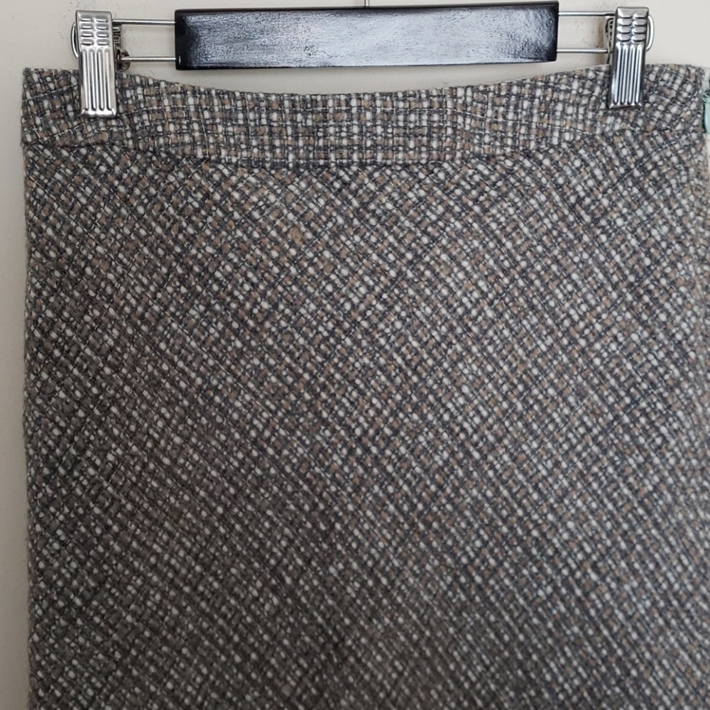 GAP Brown and Blue Wool Skirt - Picture 3 of 11
